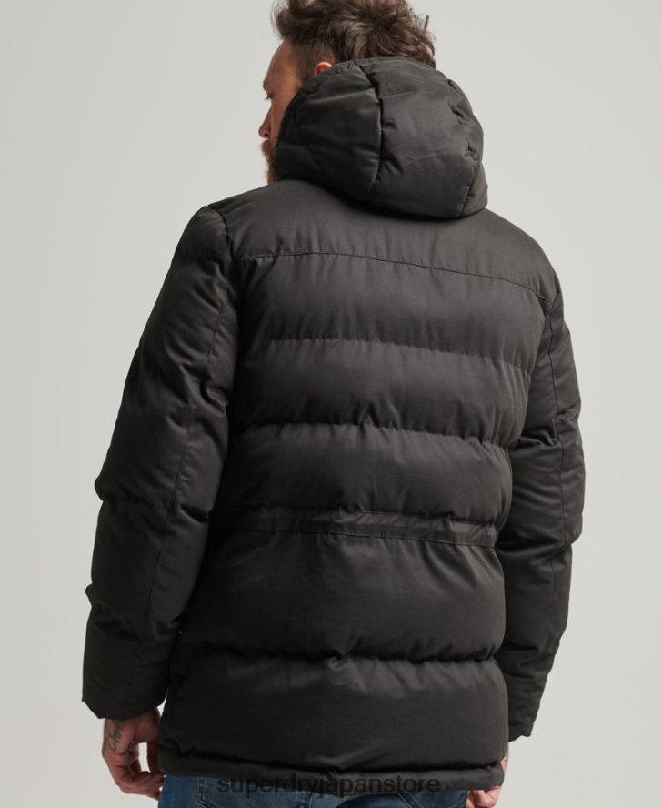 マイクロファイバーエクスペディションパーカージャケット 男性 Superdry 衣類 黒 2J62PZ4557
