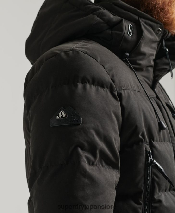 マイクロファイバーエクスペディションパーカージャケット 男性 Superdry 衣類 黒 2J62PZ4557
