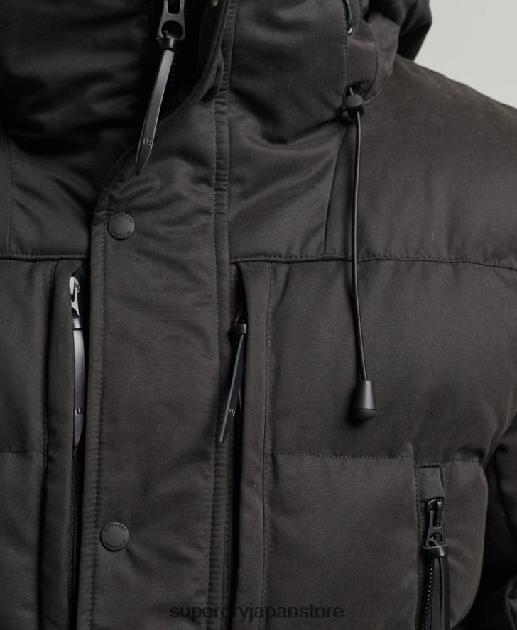 マイクロファイバーエクスペディションパーカージャケット 男性 Superdry 衣類 黒 2J62PZ4557