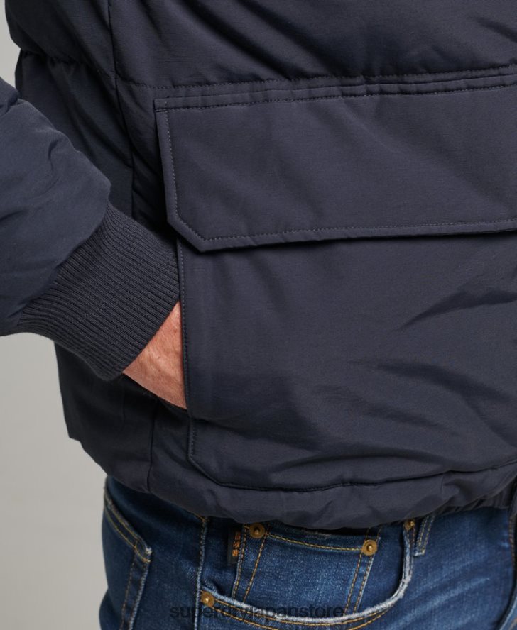 マウンテンパファージャケット 男性 Superdry 衣類 海軍 2J62PZ4559
