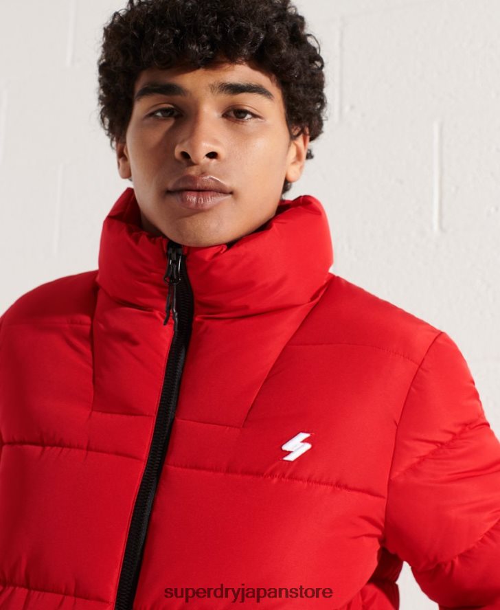 フードなしスポーツダウンジャケット 男性 Superdry 衣類 赤 2J62PZ4560