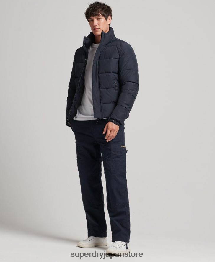 レトロなダウンジャケット 男性 Superdry 衣類 海軍 2J62PZ4561
