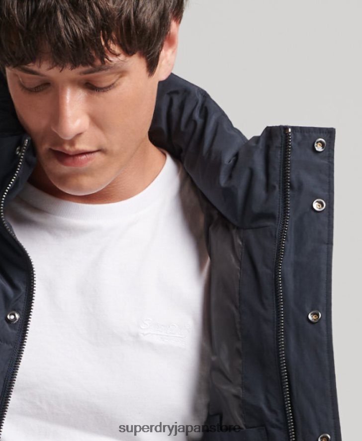 レトロなダウンジャケット 男性 Superdry 衣類 海軍 2J62PZ4561