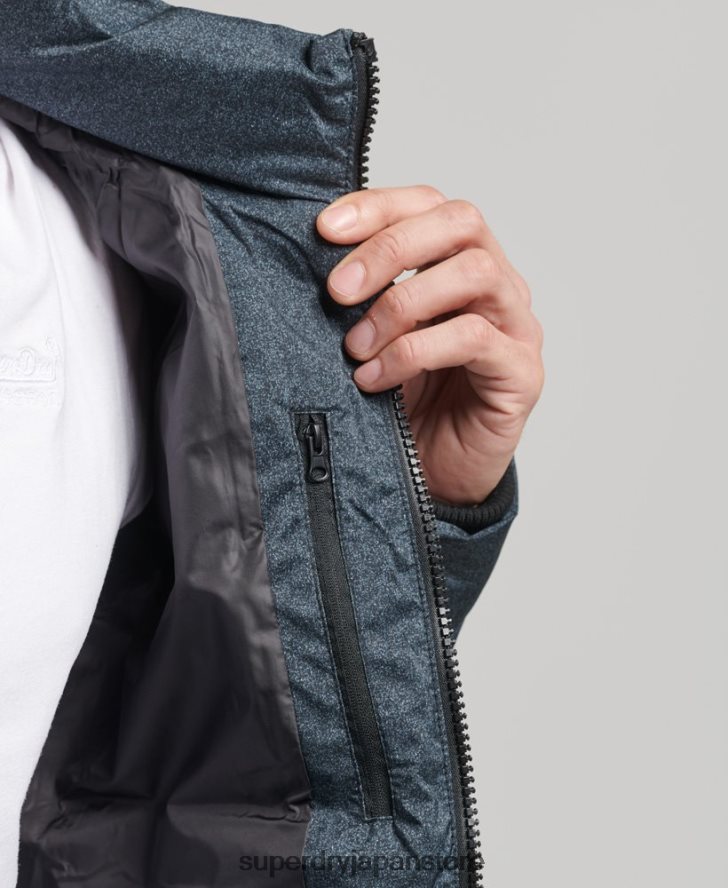 究極のレーダーキルトジャケット 男性 Superdry 衣類 濃い灰色 2J62PZ4562