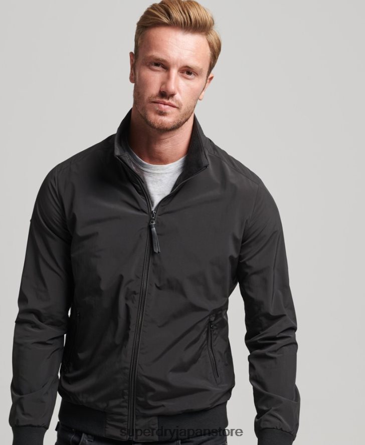 ハリントンジャケット 男性 Superdry 衣類 黒 2J62PZ4563
