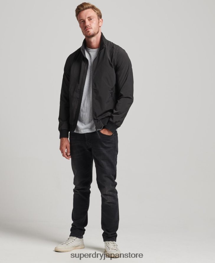 ハリントンジャケット 男性 Superdry 衣類 黒 2J62PZ4563