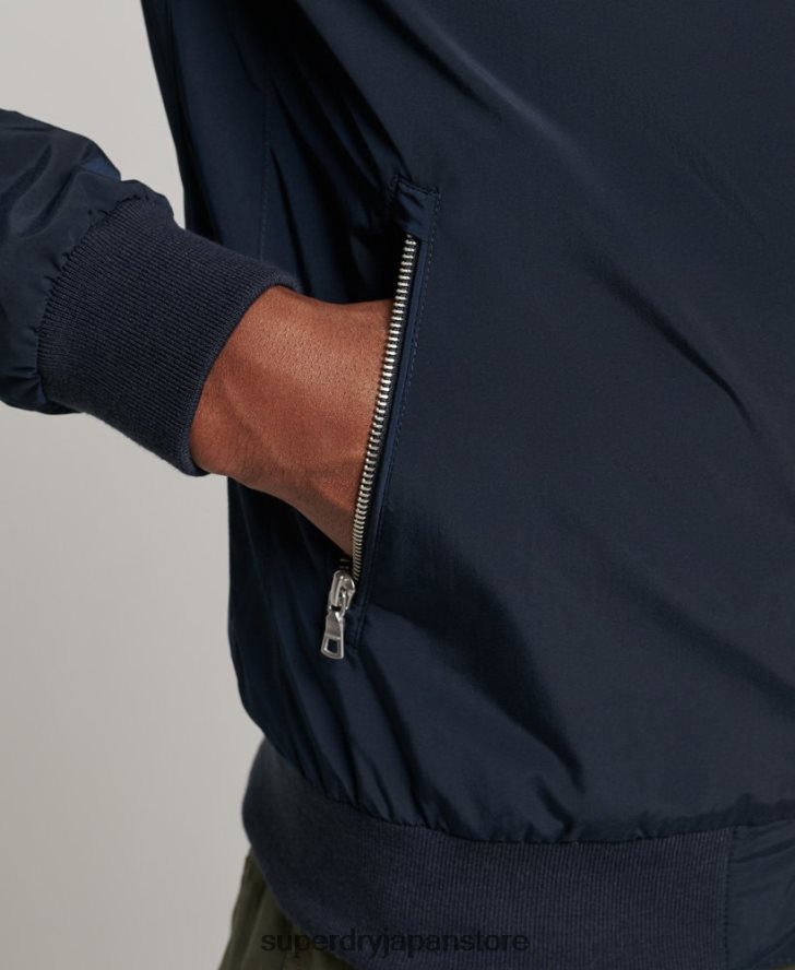 ハリントンジャケット 男性 Superdry 衣類 海軍 2J62PZ4564