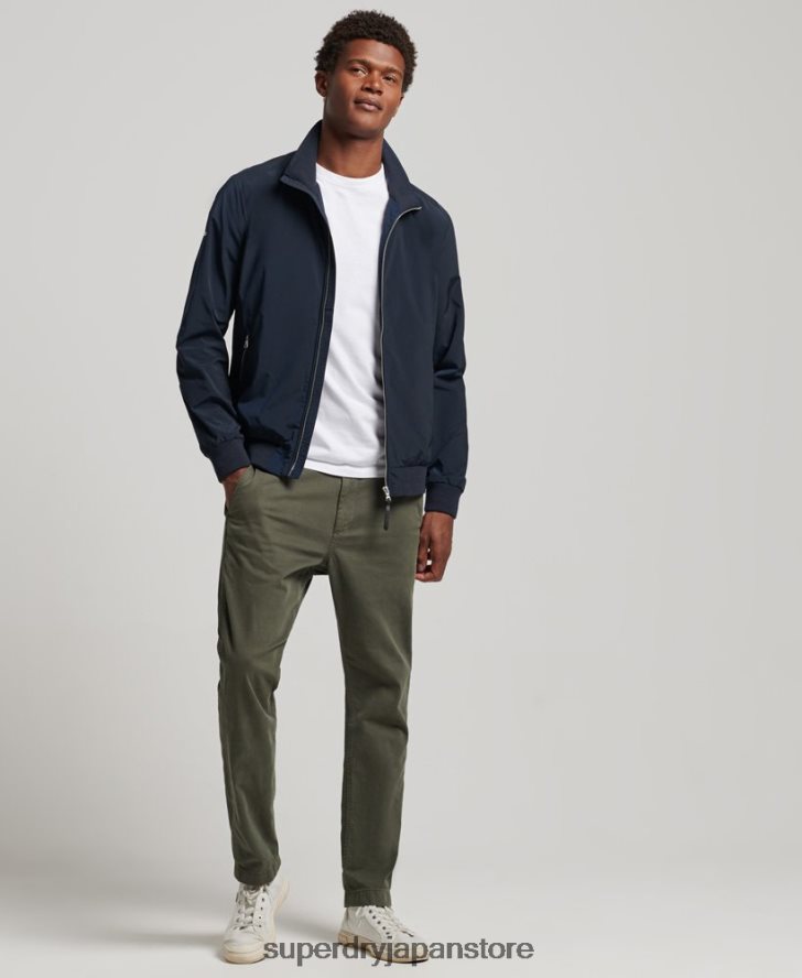 ハリントンジャケット 男性 Superdry 衣類 海軍 2J62PZ4564