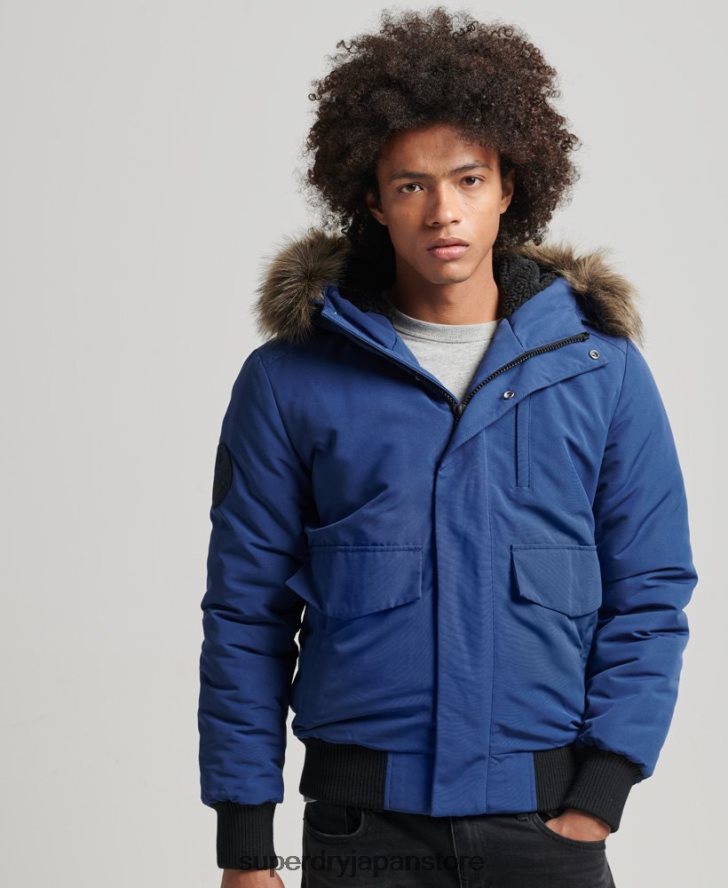 エベレスト ボンバージャケット 男性 Superdry 衣類 海軍 2J62PZ4565
