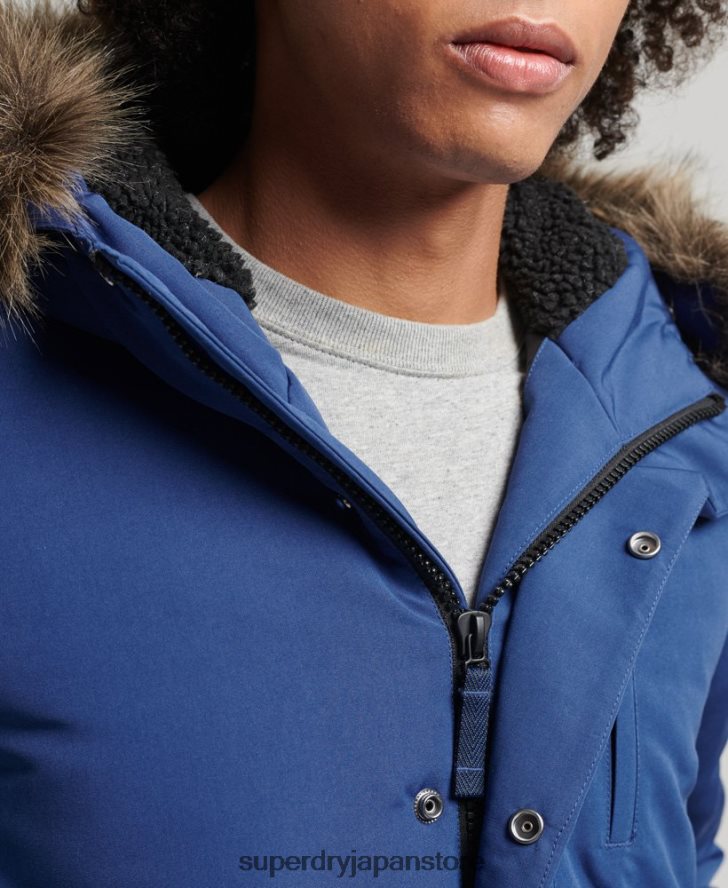 エベレスト ボンバージャケット 男性 Superdry 衣類 海軍 2J62PZ4565