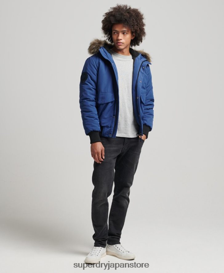 エベレスト ボンバージャケット 男性 Superdry 衣類 海軍 2J62PZ4565