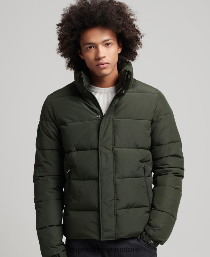 レトロなダウンジャケット 男性 Superdry 衣類 緑 2J62PZ4566