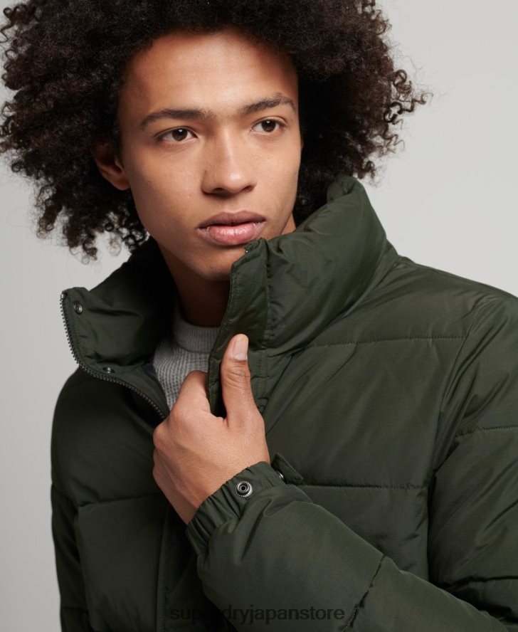レトロなダウンジャケット 男性 Superdry 衣類 緑 2J62PZ4566