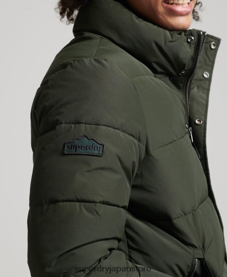 レトロなダウンジャケット 男性 Superdry 衣類 緑 2J62PZ4566