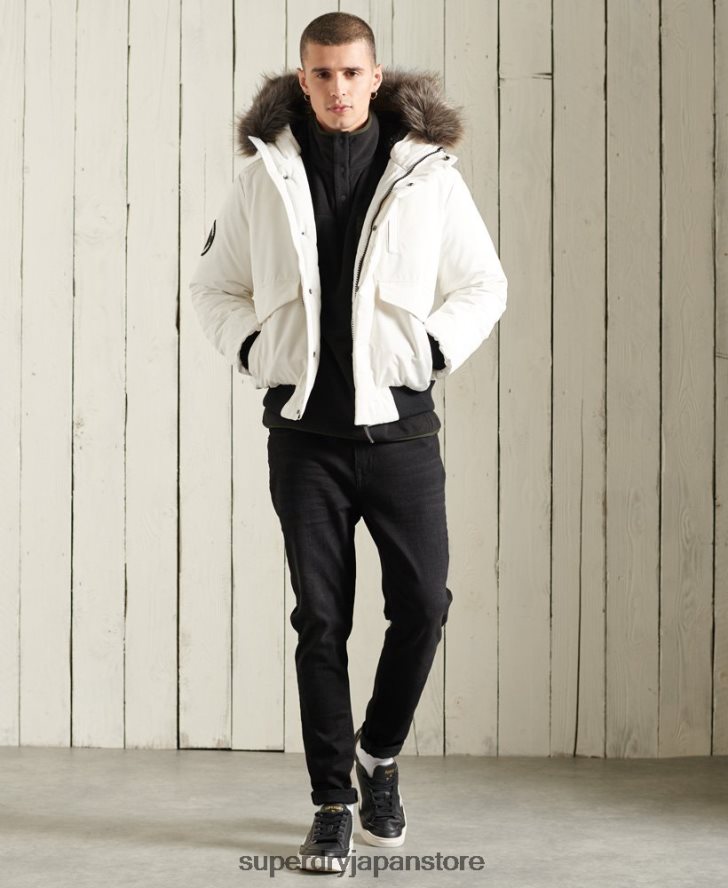 エベレスト ボンバージャケット 男性 Superdry 衣類 クリーム 2J62PZ4567