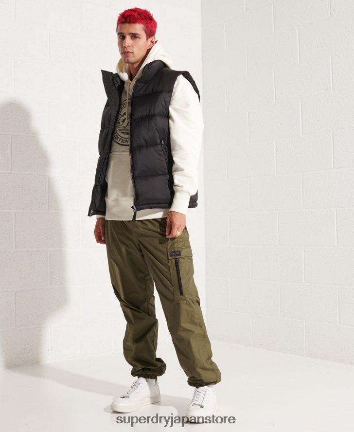 パッド入りジレ 男性 Superdry 衣類 黒 2J62PZ4572