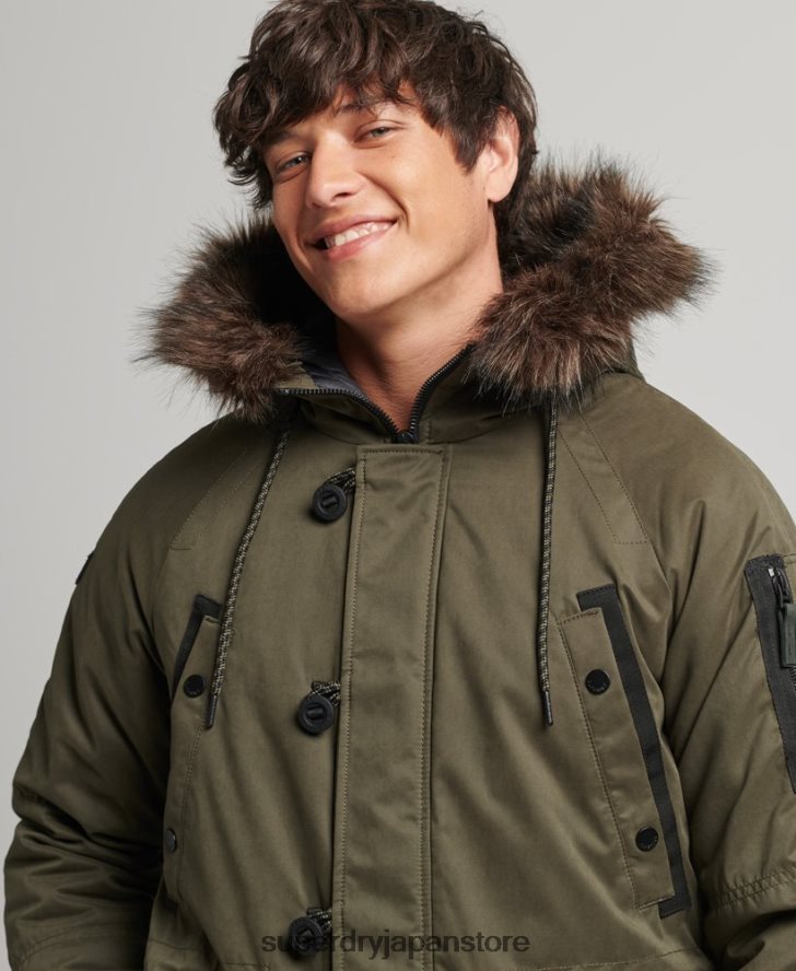 オリジナル＆ヴィンテージパーカーコート 男性 Superdry 衣類 緑 2J62PZ4573