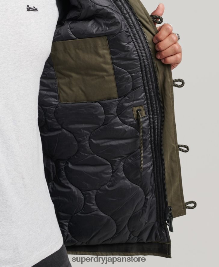 オリジナル＆ヴィンテージパーカーコート 男性 Superdry 衣類 緑 2J62PZ4573
