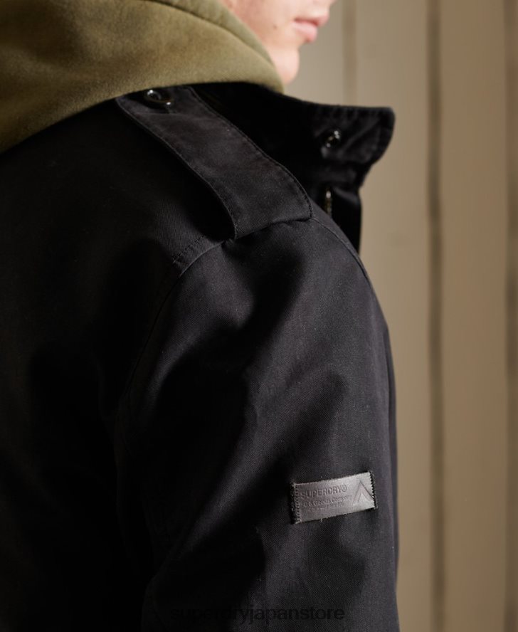 ミリタリープレミアムパーカーコート 男性 Superdry 衣類 濃い灰色 2J62PZ4576