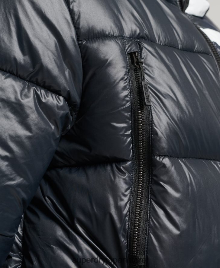 マウンテンフード付きアルパインジャケット 男性 Superdry 衣類 海軍 2J62PZ4581