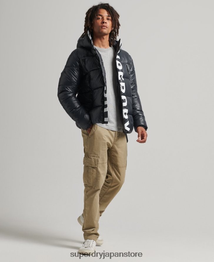 マウンテンフード付きアルパインジャケット 男性 Superdry 衣類 海軍 2J62PZ4581