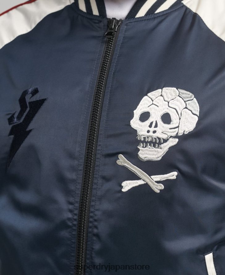 ヴィンテージスカジャンボンバージャケット 男性 Superdry 衣類 海軍 2J62PZ4585