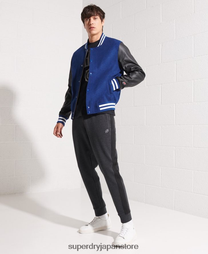 ウール スタジャン 男性 Superdry 衣類 海軍 2J62PZ4586