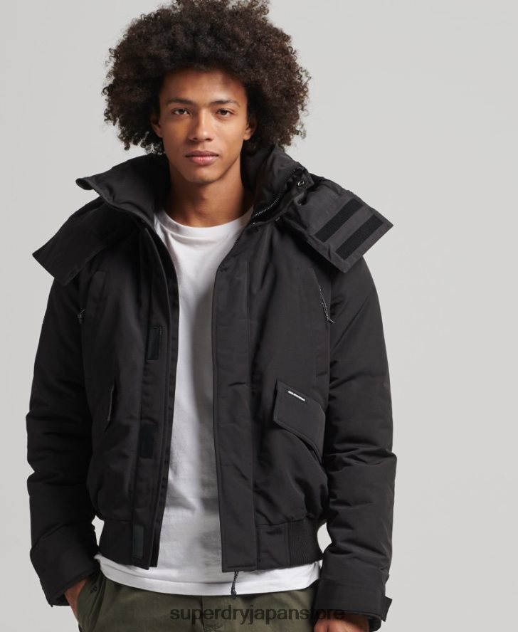 エクスペディション エベレスト ボンバー パデッド ジャケット 男性 Superdry 衣類 黒 2J62PZ4591