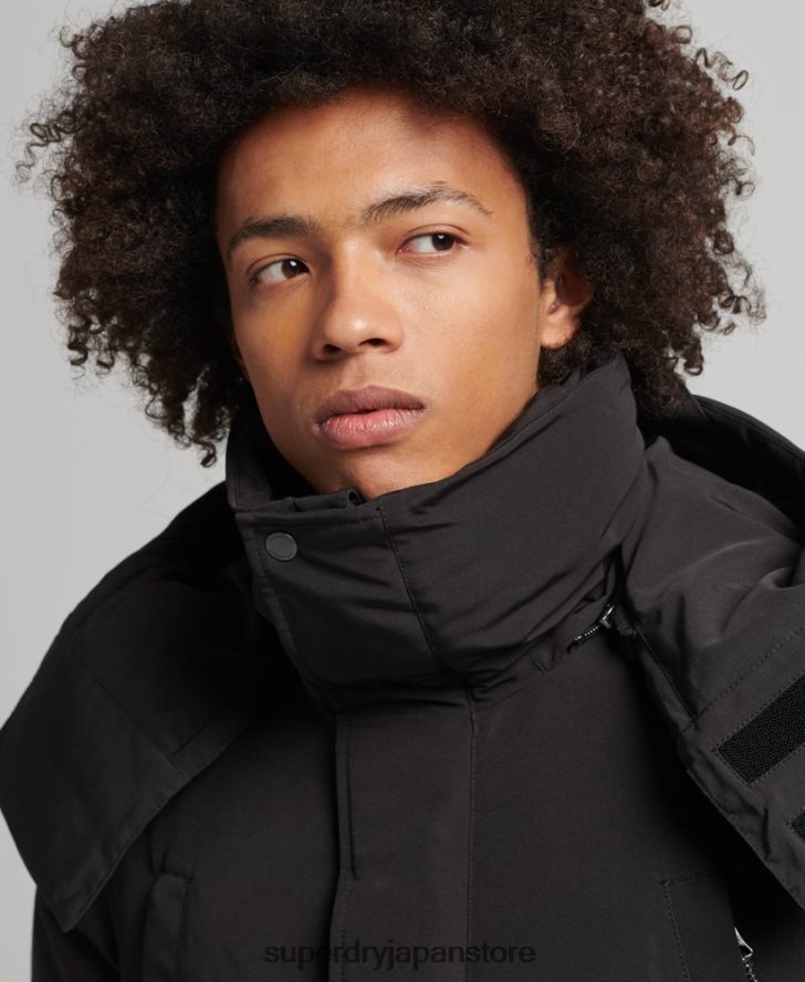 エクスペディション エベレスト ボンバー パデッド ジャケット 男性 Superdry 衣類 黒 2J62PZ4591