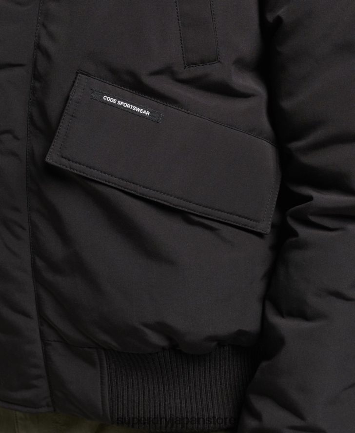 エクスペディション エベレスト ボンバー パデッド ジャケット 男性 Superdry 衣類 黒 2J62PZ4591