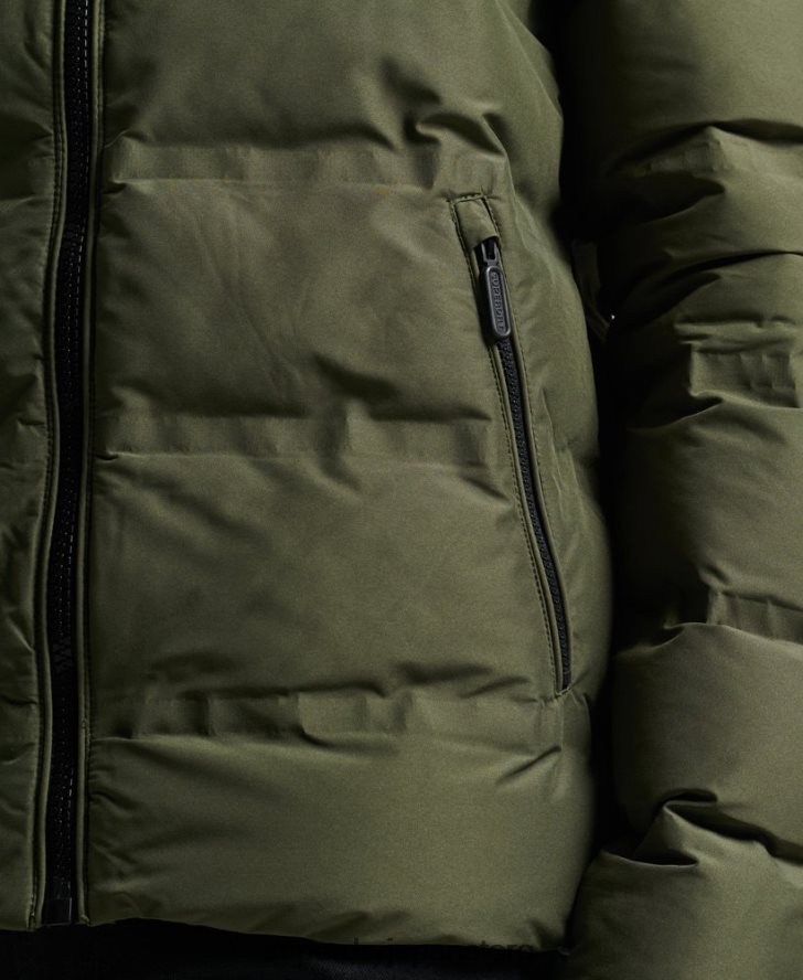 究極のレーダーキルトジャケット 男性 Superdry 衣類 緑 2J62PZ4595