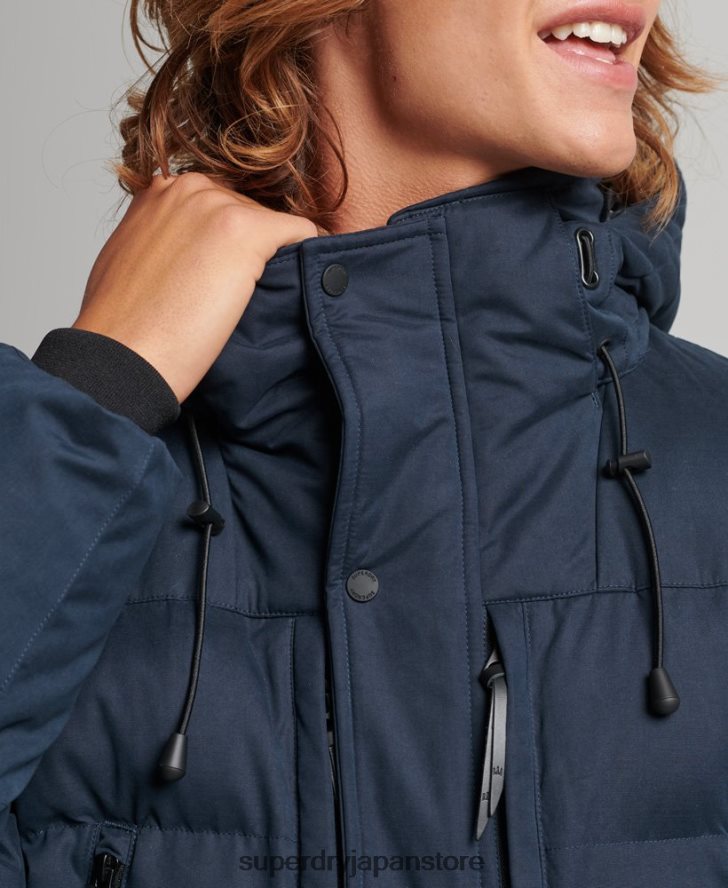 マイクロファイバーエクスペディションパーカージャケット 男性 Superdry 衣類 海軍 2J62PZ4596