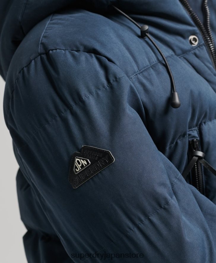 マイクロファイバーエクスペディションパーカージャケット 男性 Superdry 衣類 海軍 2J62PZ4596