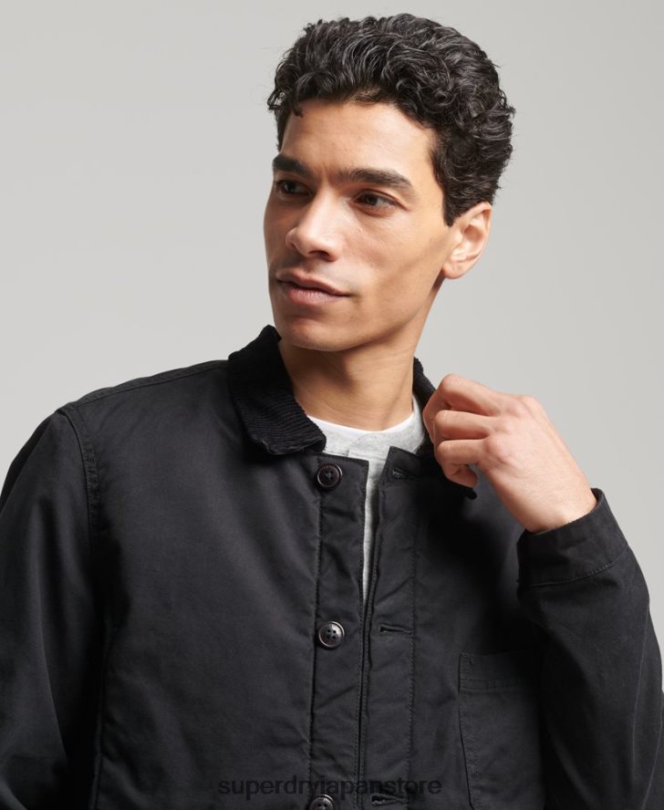 ユーティリティミックスオーバーシャ​​ツ 男性 Superdry 衣類 黒 2J62PZ4598