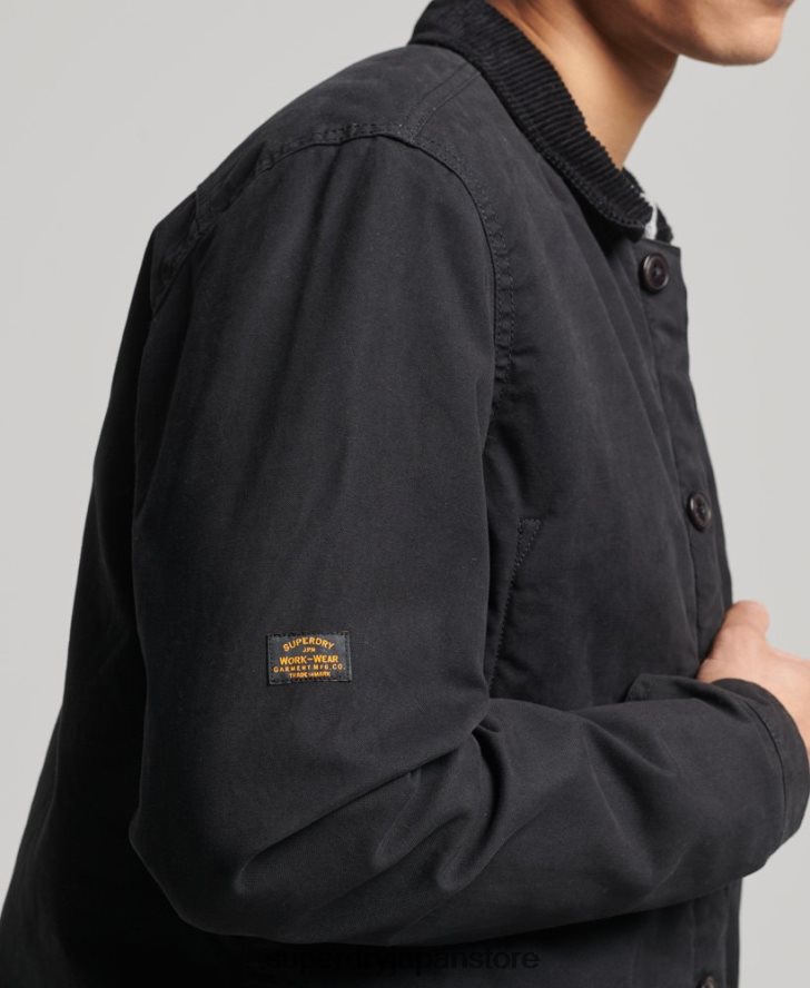 ユーティリティミックスオーバーシャ​​ツ 男性 Superdry 衣類 黒 2J62PZ4598