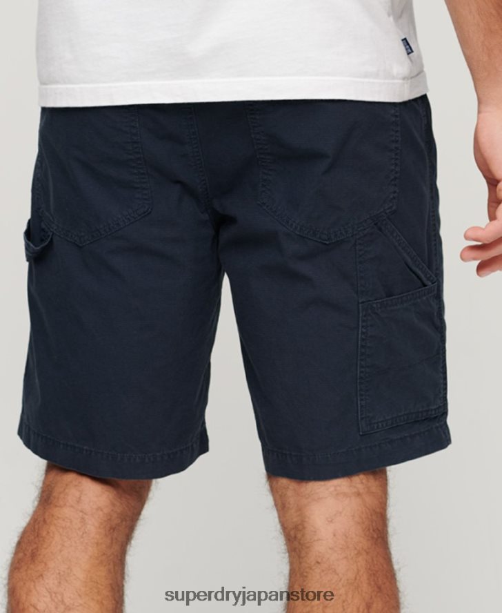 カーペンターショーツ 男性 Superdry 衣類 海軍 2J62PZ45