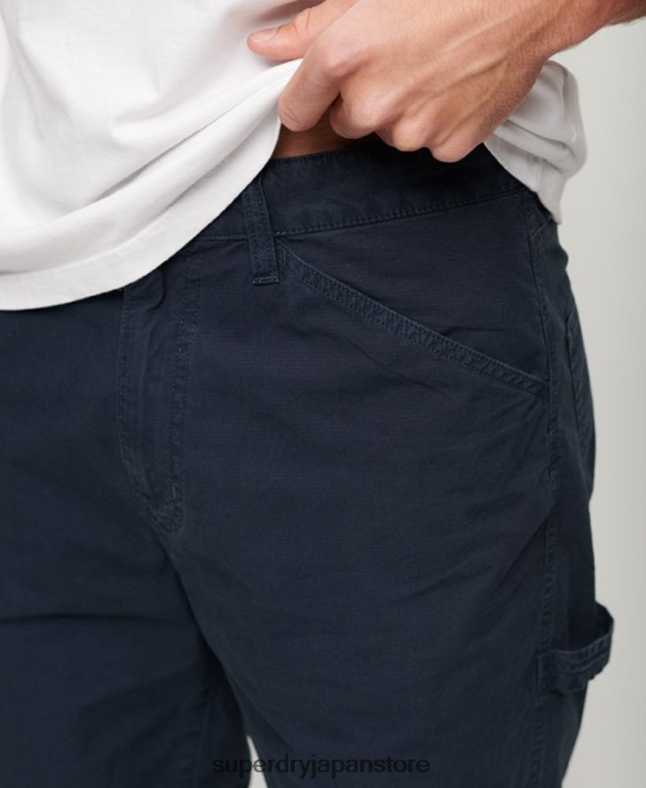 カーペンターショーツ 男性 Superdry 衣類 海軍 2J62PZ45