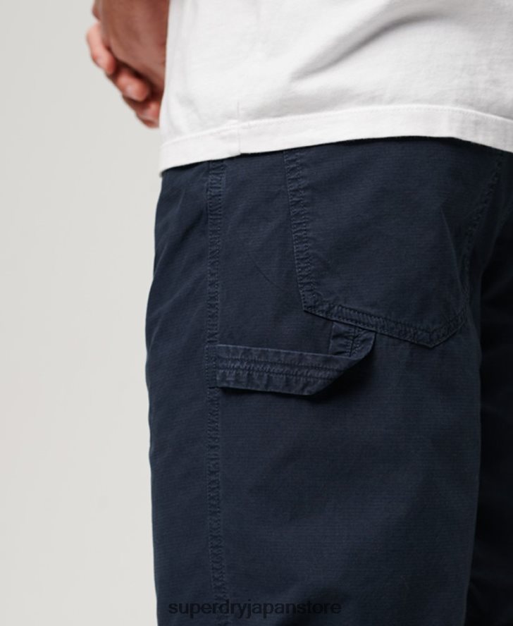 カーペンターショーツ 男性 Superdry 衣類 海軍 2J62PZ45