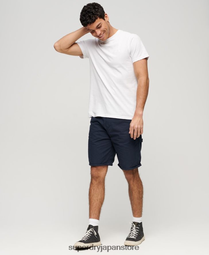 カーペンターショーツ 男性 Superdry 衣類 海軍 2J62PZ45