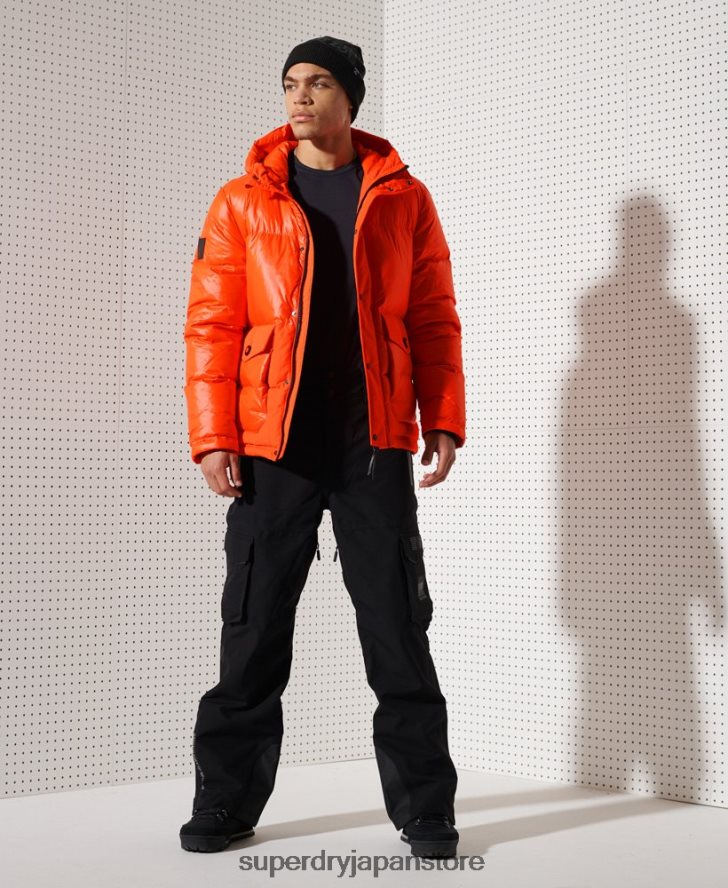 マウンテンダウンレスキュージャケット 男性 Superdry 衣類 オレンジ 2J62PZ4601