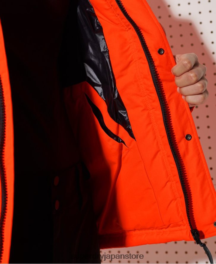 マウンテンダウンレスキュージャケット 男性 Superdry 衣類 オレンジ 2J62PZ4601