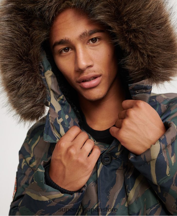 エベレストパーカージャケット 男性 Superdry 衣類 カーキ 2J62PZ4602