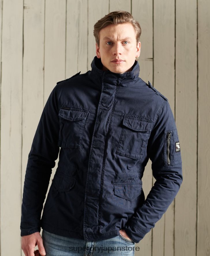 クラシックなルーキージャケット 男性 Superdry 衣類 海軍 2J62PZ4603