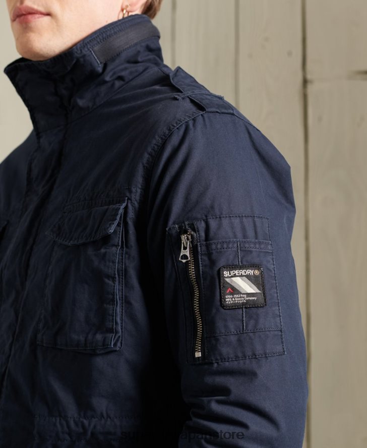 クラシックなルーキージャケット 男性 Superdry 衣類 海軍 2J62PZ4603