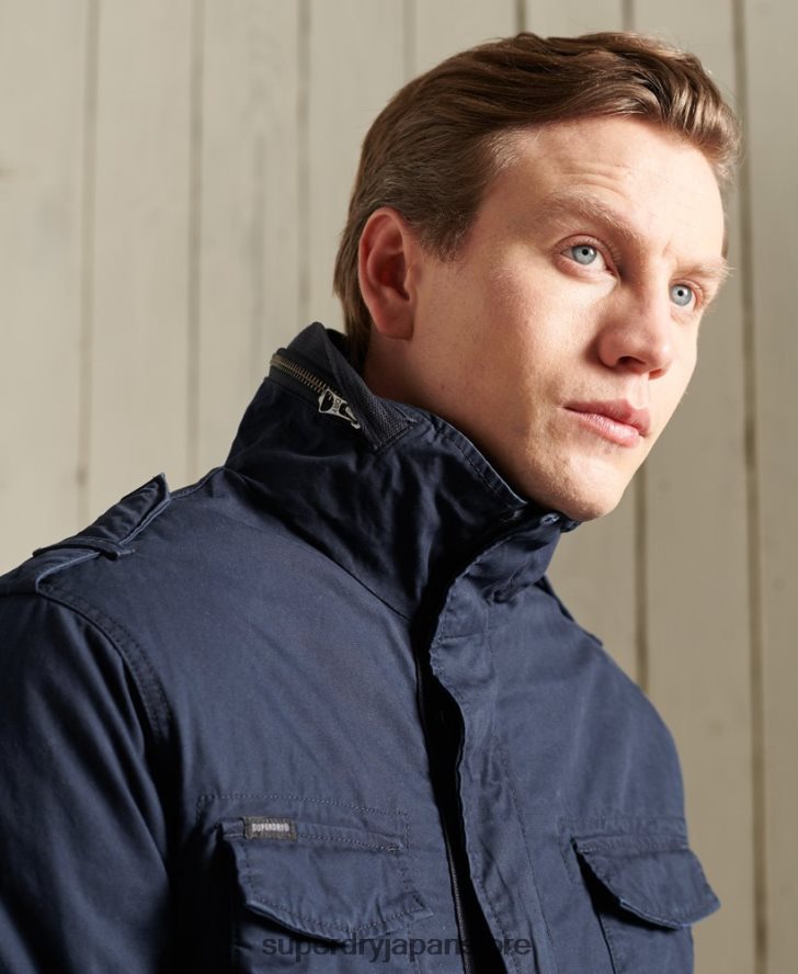 クラシックなルーキージャケット 男性 Superdry 衣類 海軍 2J62PZ4603