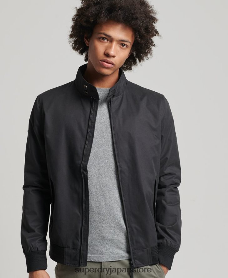 アイコニックなハリントンジャケット 男性 Superdry 衣類 黒 2J62PZ4611