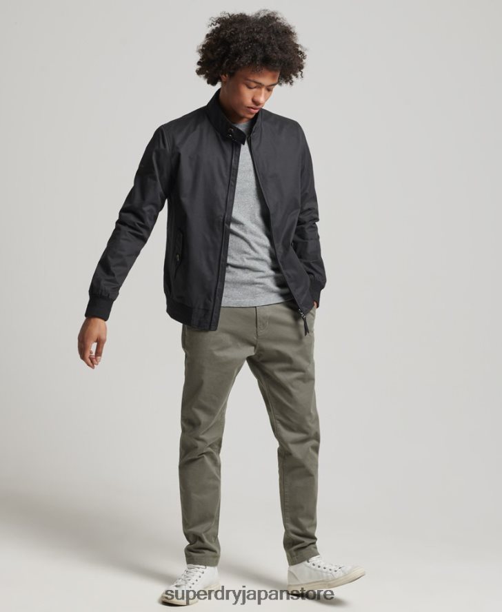 アイコニックなハリントンジャケット 男性 Superdry 衣類 黒 2J62PZ4611