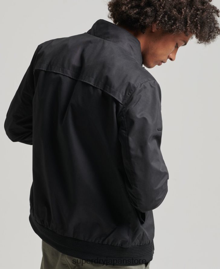 アイコニックなハリントンジャケット 男性 Superdry 衣類 黒 2J62PZ4611