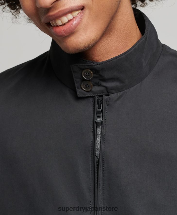 アイコニックなハリントンジャケット 男性 Superdry 衣類 黒 2J62PZ4611