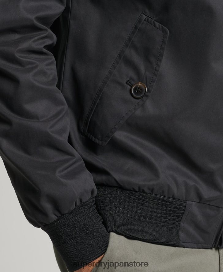 アイコニックなハリントンジャケット 男性 Superdry 衣類 黒 2J62PZ4611